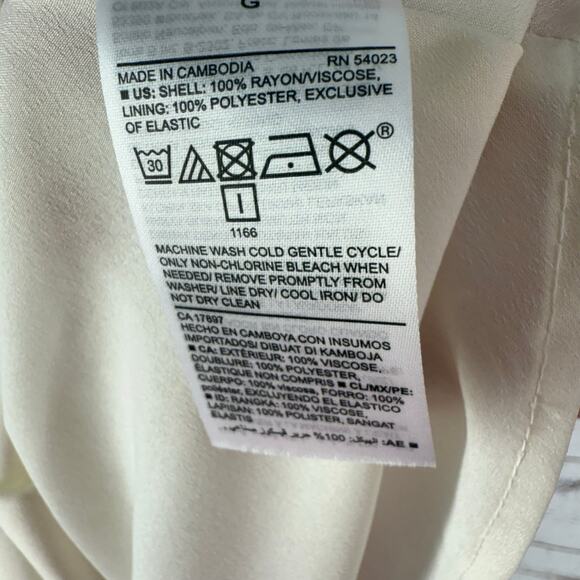 Old Navy Women's Ivory Black Dot Ruffle Cami Dress Size Large - Picture 8 of 11